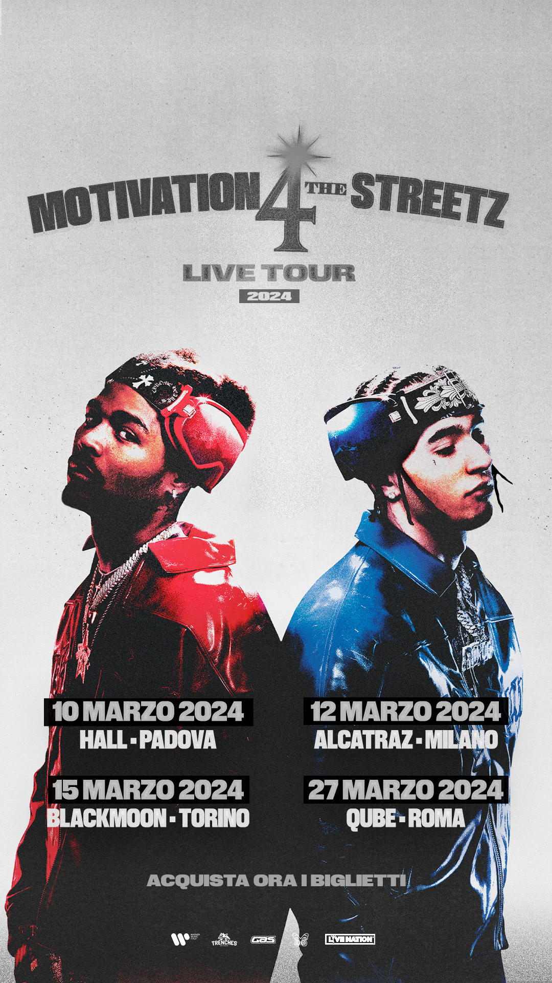 Rondodasosa e Artie 5ive portano in tour Motivation 4 The Streetz